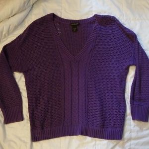 Lane Bryant purple sweater